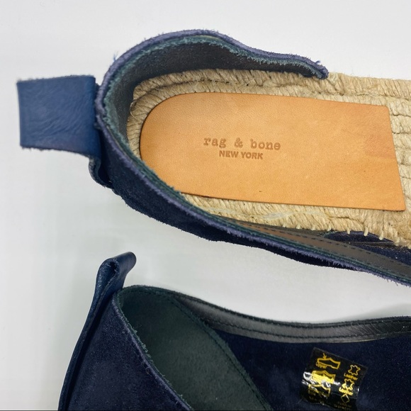 Ray & Bone NWOT Black Leather Espadrilles Sandals - Picture 2 of 8